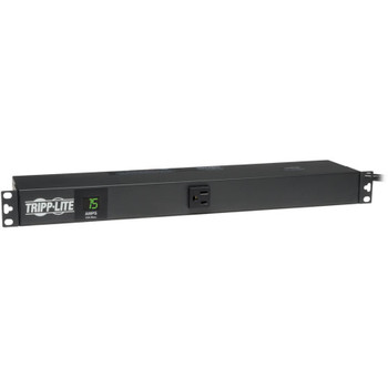 Tripp Lite by Eaton 1.4kW Single-Phase Local Metered PDU, 120V Outlets (13 5-15R), 5-15P, 100-127V Input, 15 ft. (4.57 m) Cord, 1U Rack-Mount PDUMH15