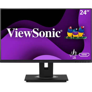 ViewSonic VG2448A 24 Inch IPS 1080p Ergonomic Monitor with Ultra-Thin Bezels, HDMI, DisplayPort, USB, VGA, and 40 Degree Tilt for Home and Office VG2448a