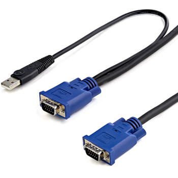 StarTech.com 2-in-1 - Video / USB cable - 4 pin USB Type A, HD-15 (M) - HD-15 (M) - 3.05 m SVECONUS10