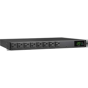 Tripp Lite by Eaton PDU 1.92kW 120V Single-Phase ATS/Local Metered PDU - 16 5-15/20R Outlets Dual L5-20P/5-20P Inputs 12 ft. Cords 1U TAA PDUMH20ATS
