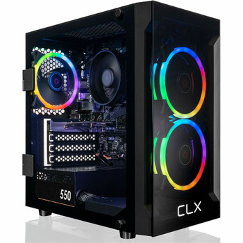 CLX SET TGMSETRXM2501BM Gaming Desktop Computer - AMD Ryzen 7 5700G - 16 GB - 1 TB SSD - Mini-tower - Black TGMSETRXM2501BM