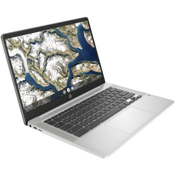 HP Chromebook 14a-na0000 14a-na0200nr 14" Chromebook - HD - 1366 x 768 - Intel Celeron N4120 Quad-core (4 Core) - 4 GB Total RAM - 4 GB On-board Memory - 64 GB Flash Memory - Mineral Silver, Natural Silver 60F57UA#ABA