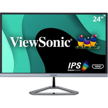 ViewSonic VX2476-SMHD 24 Inch 1080p Widescreen IPS Monitor with Ultra-Thin Bezels, HDMI and DisplayPort VX2476-SMHD