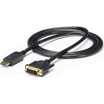 StarTech.com 6ft (1.8m) DisplayPort to DVI Cable, DisplayPort to DVI Adapter Cable, DP to DVI-D Converter, Replacement for DP2DVIMM6 DP2DVI2MM6