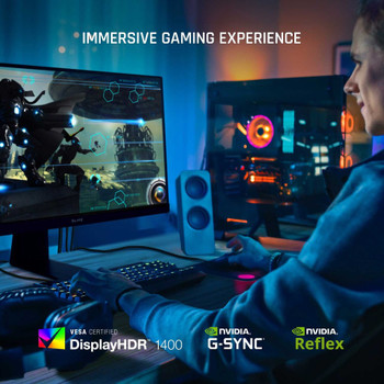 ViewSonic ELITE XG321UG 32 Inch 4K IPS 144Hz Gaming Monitor with G-Sync, Mini LED, Nvidia Reflex, HDR1400, Advanced Ergonomics, HDMI and DP for Esports XG321UG