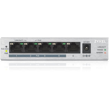 ZYXEL 5-Port GbE Unmanaged PoE Switch GS1005HP