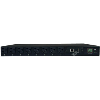 Tripp Lite by Eaton PDU 1.9kW Single-Phase Switched Automatic Transfer Switch PDU 2 120V L5-20P / 5-20P Inputs 16 5-15/20R Outputs 1U TAA PDUMH20ATNET