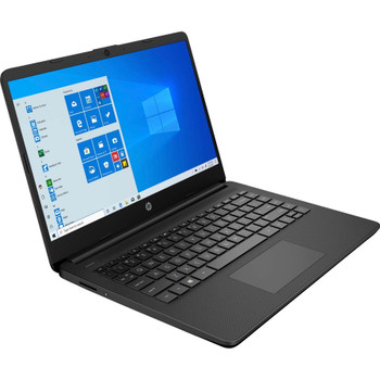 HP 14-dq0000 14-dq0020nr 14" Notebook - HD - 1366 x 768 - Intel Celeron N4020 Dual-core (2 Core) 1.10 GHz - 4 GB Total RAM - 64 GB Flash Memory - Jet Black 47X75UA#ABA