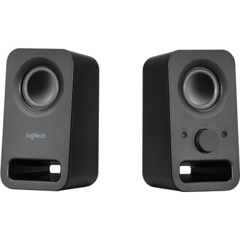 Logitech Multimedia Speakers Z150 with Clear Stereo Sound (Midnight Black, 3W RMS) 980-000802