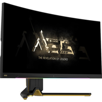 MSI MEG 342C QD-OLED 34" Class UW-QHD Curved Screen Gaming OLED Monitor - 21:9 - Black, Gold MEG342CQDOLED