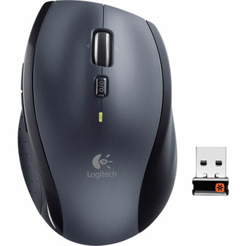 Logitech M705 Marathon Wireless Mouse, 2.4 GHz USB Unifying Receiver, 1000 DPI, 5-Programmable Buttons, 3-Year Battery, Compatible with PC, Mac, Laptop, Chromebook - Black 910-001935