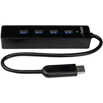 StarTech.com 4 Port Portable SuperSpeed USB 3.0 Hub with Built-in Cable - 5Gbps ST4300PBU3