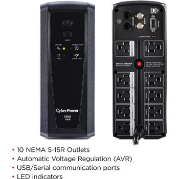 CyberPower CP1200AVR AVR UPS Systems CP1200AVR