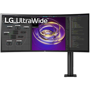 LG Ultrawide 34BP88CN-B 34" Class UW-QHD Curved Screen LCD Monitor - 21:9 - Black 34BP88CN-B