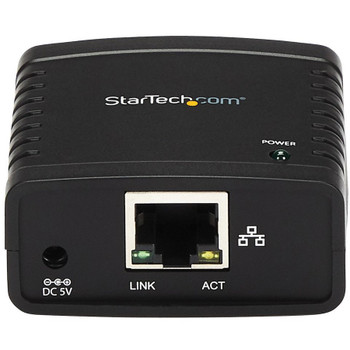 StarTech.com 10/100Mbps Ethernet to USB 2.0 Network LPR Print Server - USB Print Server with 10Base-T/100Base-TX Auto-sensing PM1115U2