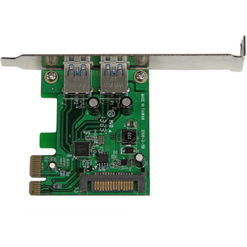 StarTech.com 2 Port PCI Express (PCIe) SuperSpeed USB 3.0 Card Adapter with UASP - SATA Power - 5Gbps PEXUSB3S24