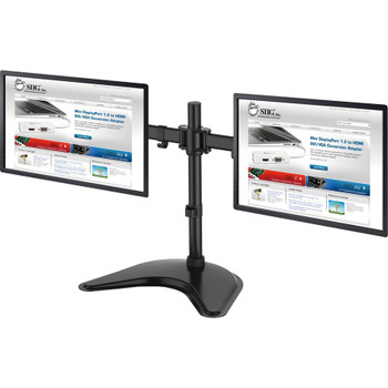 SIIG Articulated Freestanding Dual Monitor Desk Stand - 13"-27" CE-MT1U12-S1