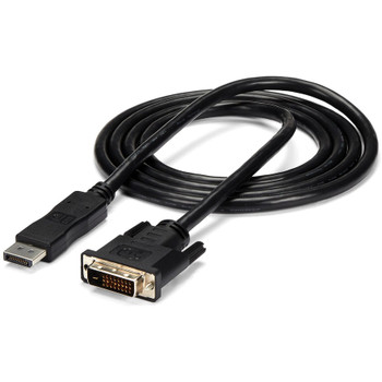 StarTech.com 6ft (1.8m) DisplayPort to DVI Cable, DisplayPort to DVI Adapter Cable, DP to DVI-D Converter, Replaced by DP2DVI2MM6 DP2DVIMM6