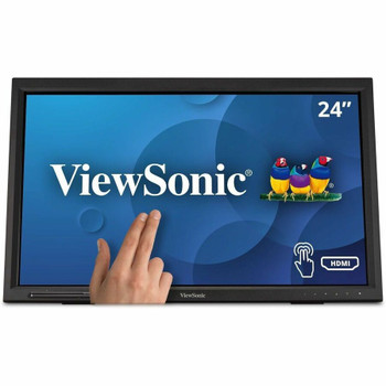 ViewSonic TD2423D 24 Inch 1080p 10-Point Multi IR Touch Screen Monitor with Eye Care HDMI, VGA, USB Hub and DisplayPort TD2423D