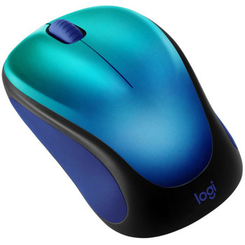 Logitech Design Collection Limited Edition Wireless Mouse with Colorful Designs - USB Unifying Receiver, 12 months AA Battery Life, Portable & Lightweight, Easy Plug & Play with Universal Compatibility - BLUE AURORA 910-006118