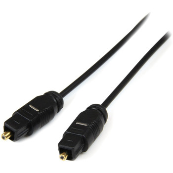 StarTech.com Digital SPDIF audio cable (optical) - TOSLINK (M) - TOSLINK (M) - fiber optic - 10 ft THINTOS10
