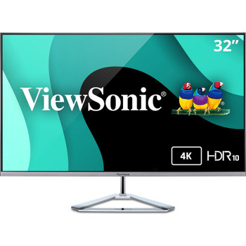 ViewSonic VX3276-4K-MHD 32 Inch 4K UHD Monitor with Ultra-Thin Bezels, HDR10 HDMI and DisplayPort for Home and Office VX3276-4K-MHD