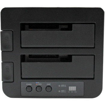 StarTech.com Dual Bay Hard Drive Duplicator Dock, Standalone HDD/SSD Cloner/Copier, USB 3.0 / eSATA to SATA III Hard Drive Cloner SDOCK2U33RE