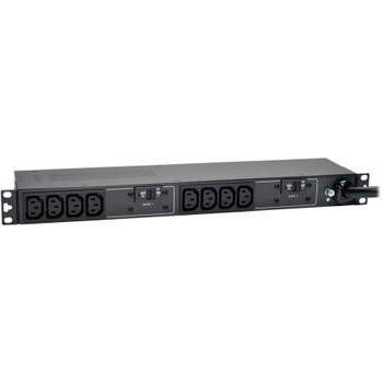 Tripp Lite by Eaton PDU 5.8kW Single-Phase 200-240V Basic PDU 10 C13 Outlets NEMA L6-30P Input 12 ft. (3.66 m) Cord 1U Rack-Mount PDUH30HV