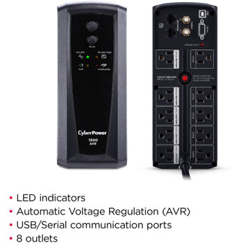 CyberPower CP1500AVRT AVR UPS Systems CP1500AVRT