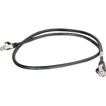 C2G 14ft Cat5e Molded Shielded (STP) Network Patch Cable - Black 28694