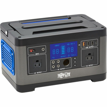 Tripp Lite by Eaton Portable Power Station - 500W, Lithium-Ion (NMC), AC, DC, USB-A, USB-C, QC 3.0 GC500L