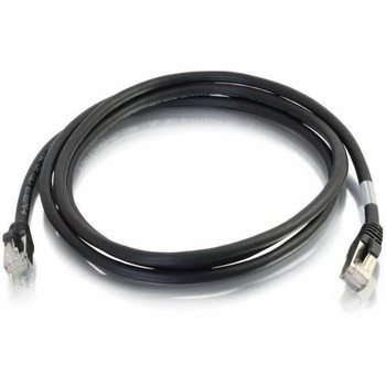 C2G 7ft Cat6 Snagless Shielded (STP) Ethernet Cable - Cat6 Network Patch Cable - PoE - Black 00814