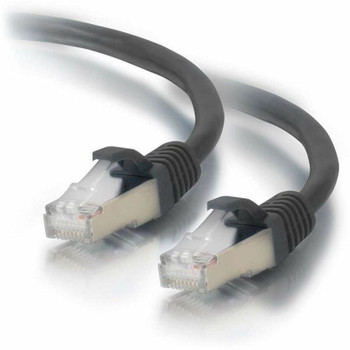 C2G 7ft Cat6 Snagless Shielded (STP) Ethernet Cable - Cat6 Network Patch Cable - PoE - Black 00814