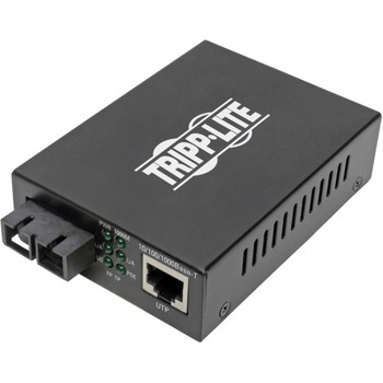 Tripp Lite by Eaton Gigabit Multimode Fiber to Ethernet Media Converter, POE+ - 10/100/1000 SC, 1310 nm, 2 km (1.2 mi.) N785-P01-SC-MM2