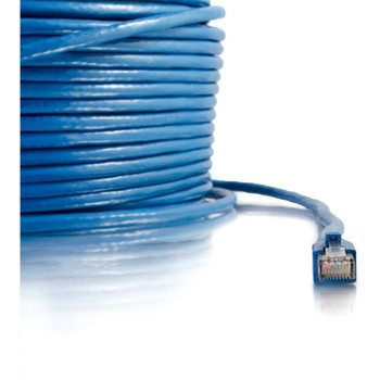 C2G 150ft Cat6 Snagless Solid Shielded Ethernet Cable - Cat6 Network Patch Cable - PoE - Blue 43170