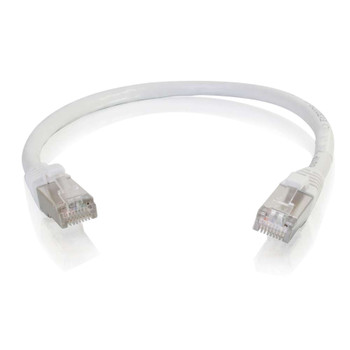 C2G 6in Cat6 Snagless Shielded (STP) Network Patch Cable - White 00987