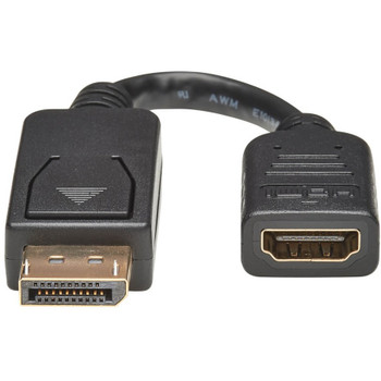 Eaton Tripp Lite Series DisplayPort to HDMI Converter Adapter (M/F), 6-in. (15.24 cm), 50 Pack P136-000-BP