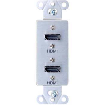 C2G HDMI Pass Through Decorative Wall Plate 39875