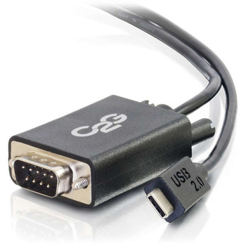 C2G USB C to DB9 Serial Adapter Cable - USB C 2.0 - M/M 29470