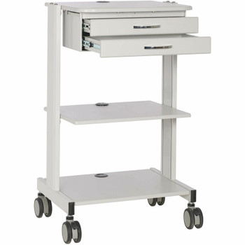 Eaton Tripp Lite Series Mobile Workstation with 2x Adjustable Shelves, 2x Metal Drawers, Locking Casters, TAA WWSS2DWSTAA