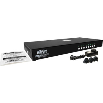 Tripp Lite by Eaton Secure KVM Switch, 8-Port, Single Head, DVI to DVI, NIAP PP4.0, Audio, CAC, TAA B002-DV1AC8-N4