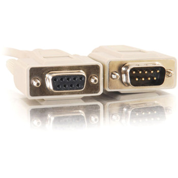 C2G 15ft DB9 M/F Extension Cable - Beige 02713