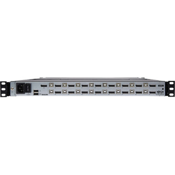 Tripp Lite by Eaton NetDirector 16-Port DisplayPort KVM Switch Console with 17 in. LCD, Dual Rail, 1U Rack-Mount B030-DP16-17D