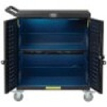 Tripp Lite by Eaton Safe-IT UV Locking Storage Cart for Mobile Devices and AV Equipment, Black CSCSTORAGE2UVC