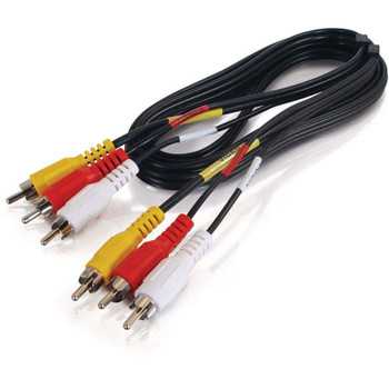 C2G 25ft Value Series Composite Video + Stereo Audio Cable 40450