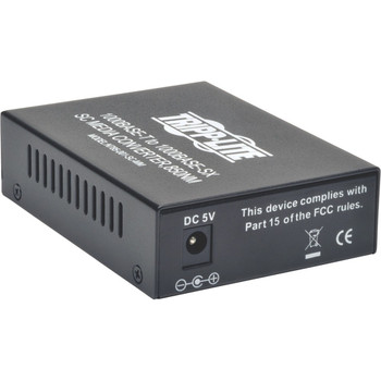 Tripp Lite by Eaton Gigabit Multimode Fiber to Ethernet Media Converter, 10/100/1000 SC, 550 m, 850 nm N785-001-SC-MM