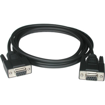 C2G 6ft DB9 F/F Null Modem Cable - Black 52038