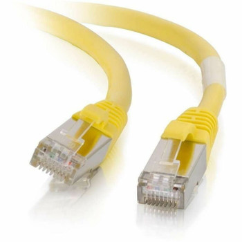 C2G 12ft Cat6 Snagless Shielded (STP) Ethernet Cable - Cat6 Network Patch Cable - PoE - Yellow 00869
