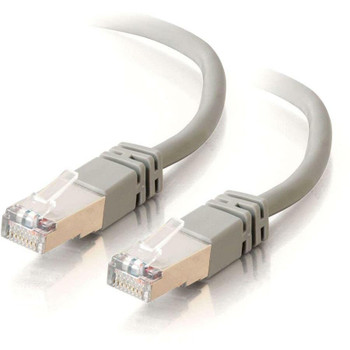 C2G 25ft Cat5e Snagless Shielded (STP) Ethernet Cable - Cat5e Network Patch Cable - Gray 27265