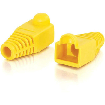 C2G RJ45 Snagless Boot Cover (6.0mm OD) - Yellow - 50pk 04756